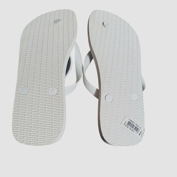 Havaianas Brazil Logo Flip Flops 43/44 Blue Yellow Green Sandals US 11/12 READ - Picture 10 of 10